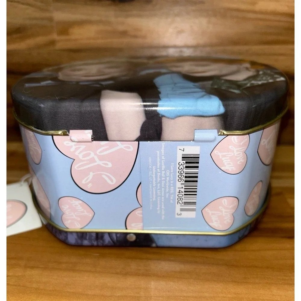 Vintage Collectible I LOVE LUCY: Round Tin Lunch‎ Box by Vandor, NWT